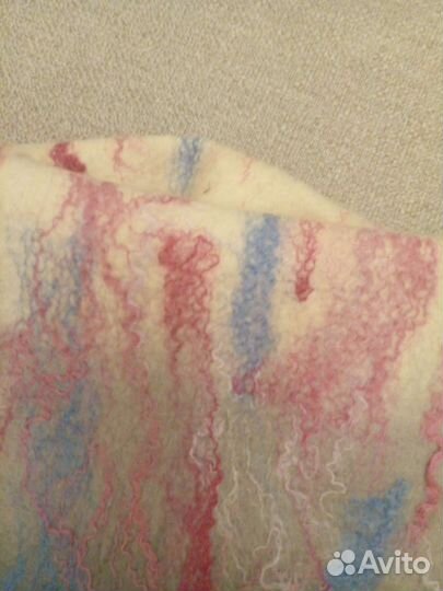 Валяный шарф шерсть