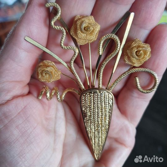 Винтажная брошь США