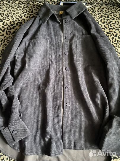 Рубашка женская вельветовая оверсайз