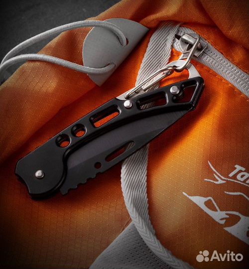 Нож складной, туристический с карабином