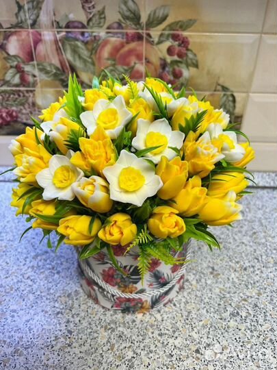 Композиции цветов из мыла ручной работы