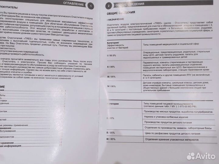 Очиститель воздуха электростатический tree 100