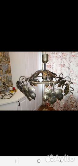 Люстра потолочная кованная