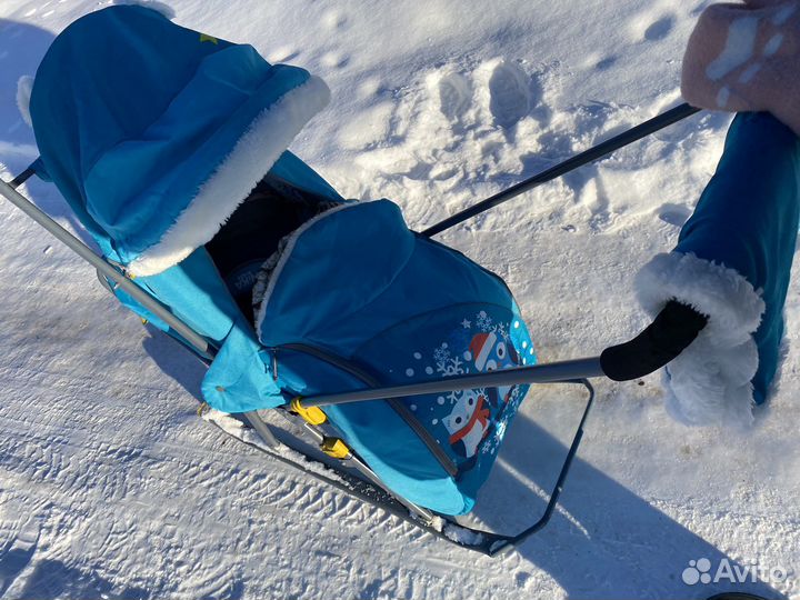 Санки-коляска nika