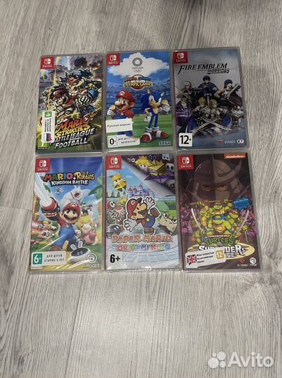 Картриджи Nintendo Switch tmnt/ Mario / Asterix