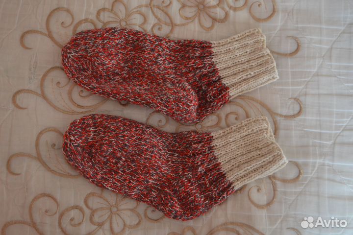 Носки шерстяные ручная работ (новые нитки) р.38-44