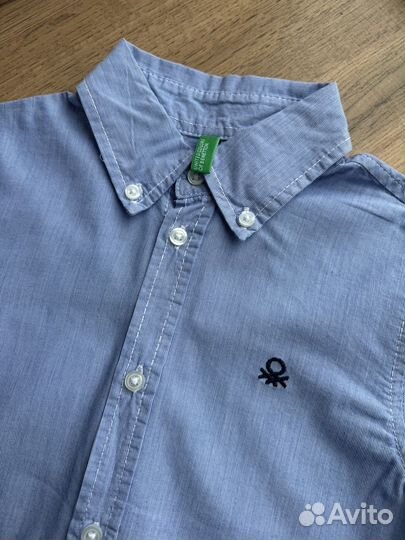 Рубашка детская Benetton оригинал хлопок
