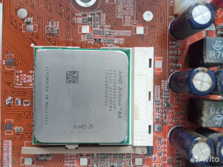 Комплект winFast+проц Amd Athlon 64 2800+640мб озу