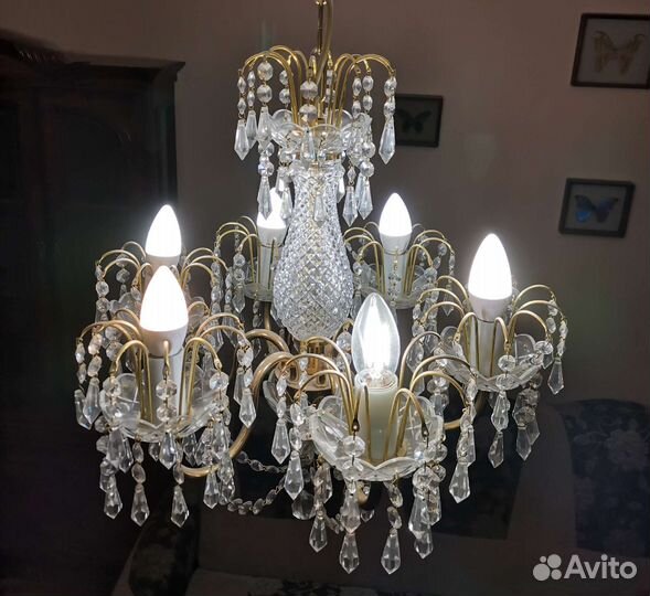 Люстра хрустальная Чехия