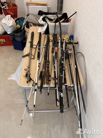 Спининги и удочки бу, подставки под удочки