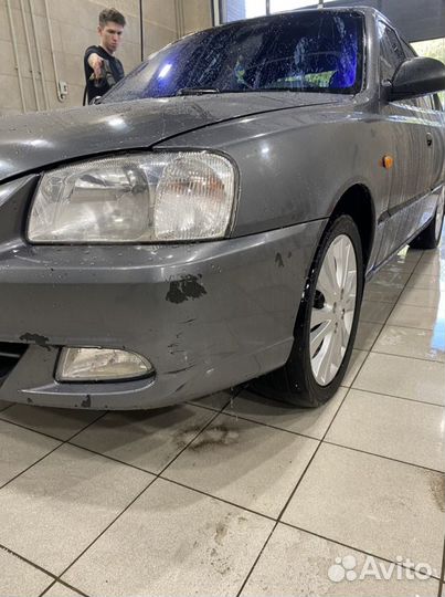 Бампер передний hyundai accent