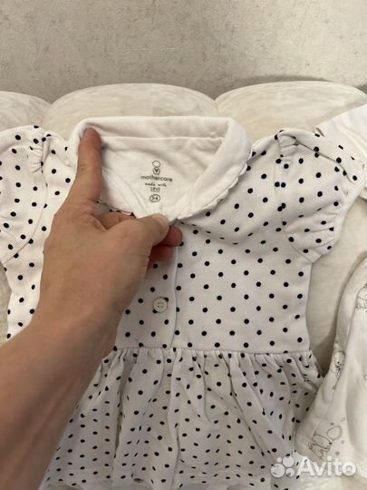 Комбинезоны-платья для девочки 1-3 месяца