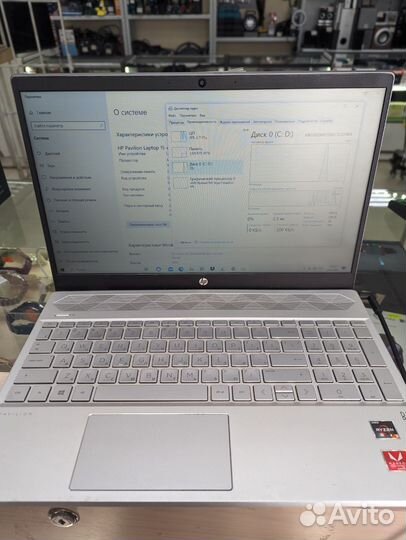 Ноутбук hp amd ryzen 3 2300u / vega mobile gft