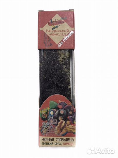 Мармелад для гурманов Черная смородина+Грецкий оре