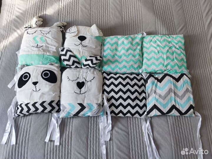 Кпб на детскую кроватку и бортики