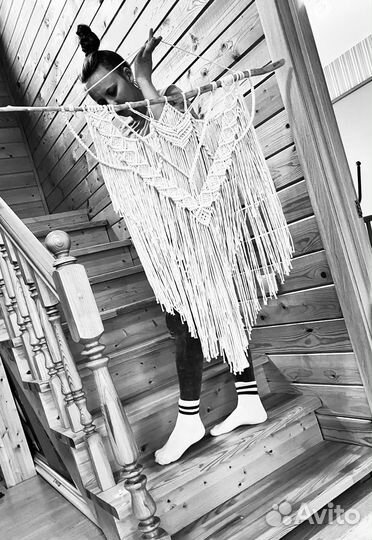 Панно из макраме большое 1 метр