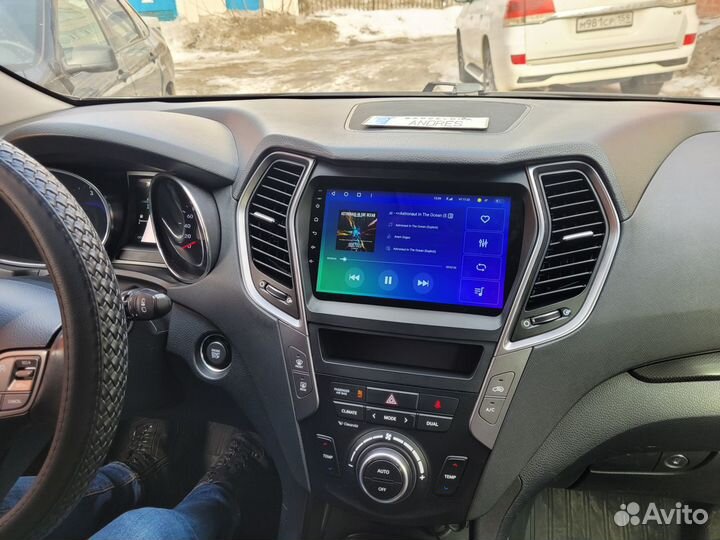 Android магнитола для Hyundai Santa Fe, есть Teyes