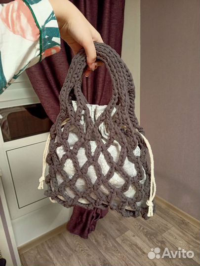Сумка вязаная авоська
