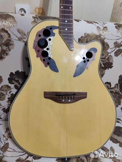 Гитара Feeling копия Ovation, струны новые есть