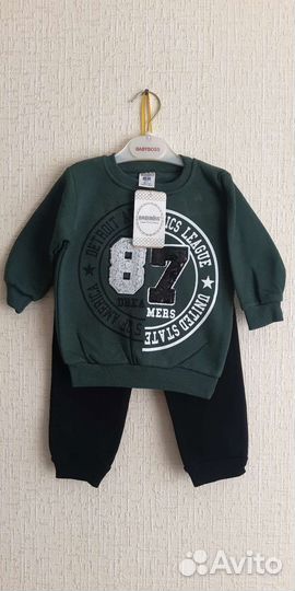 Утеплённый костюмчик на мальчика. Новый. Турция