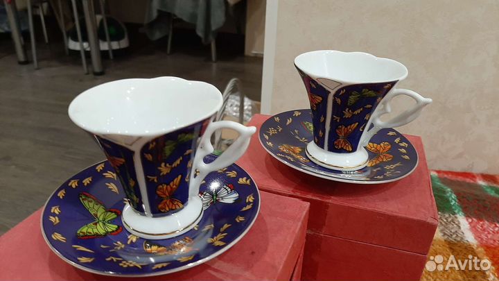 Комплект: кофейная чашечка с блюдечком