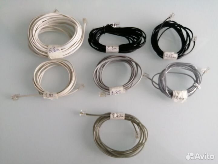 Провода телефонные RJ-11 (набор 4 шт)