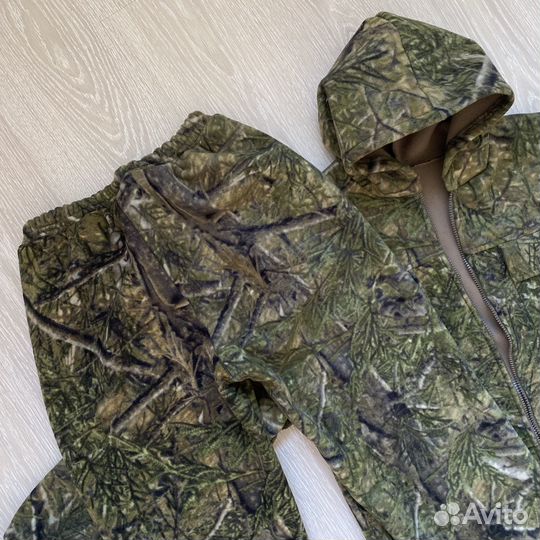 Костюм демисезонный на флисе, кмф Трава