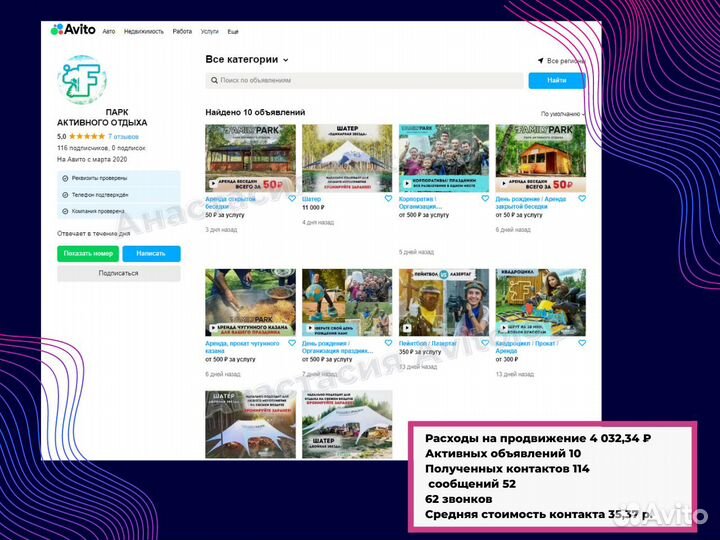 Авитолог продвижение консультации