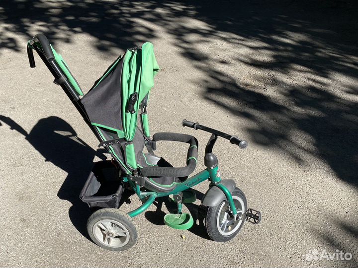 Трехколесный велосипед коляска с ручкой