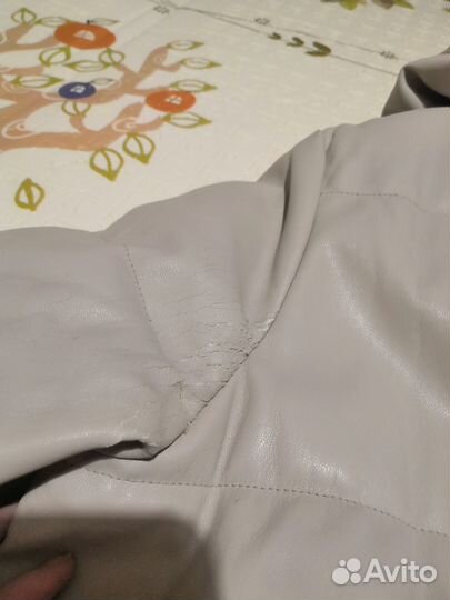 Пуховик из экокожи Mohito