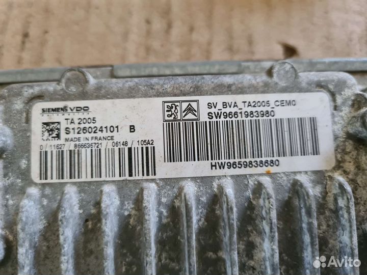 Блок эбу Citroen c4 2006