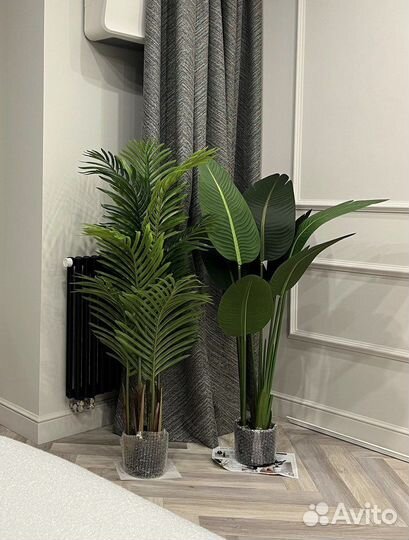 Искусственные цветы, деревья, растения, пальмы