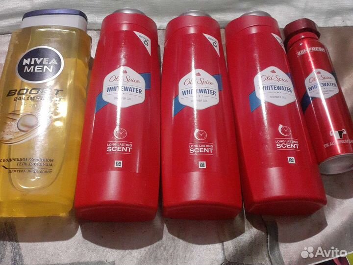 Гель для душа 4шт мужской+ дезодорант цена за всё