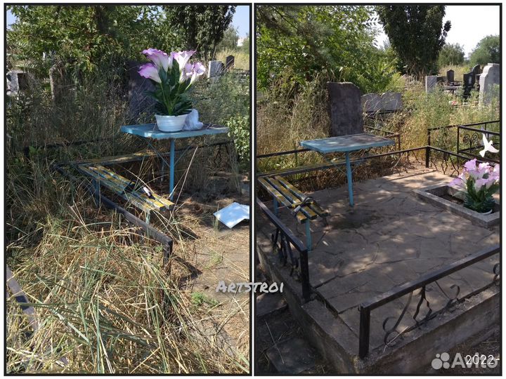 Сезонная уборка и благоустройство мест захоронения