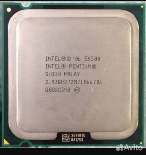 Процессор 775 Soket Pentium E6500 2.93 ггц/ 2Мб/10