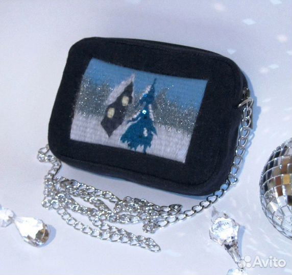 Сумочка джинсовая с гобеленом(ручная работа),новая