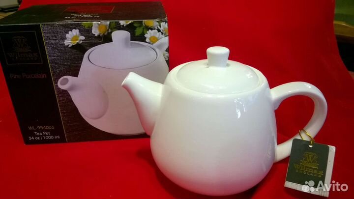 Английский фарфоровой заварочный чайник wilmax 1L
