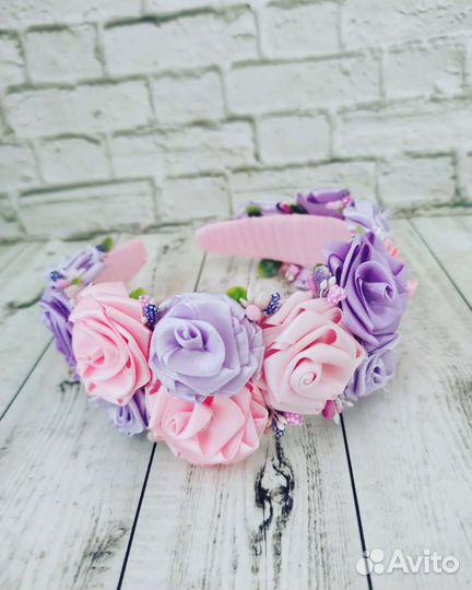 Ободок для волос ручной работы