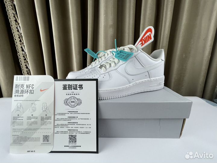 Кроссовки nike air force 1 triple white