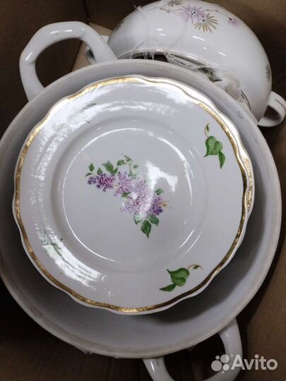 Дулево сирень остатки сервиза