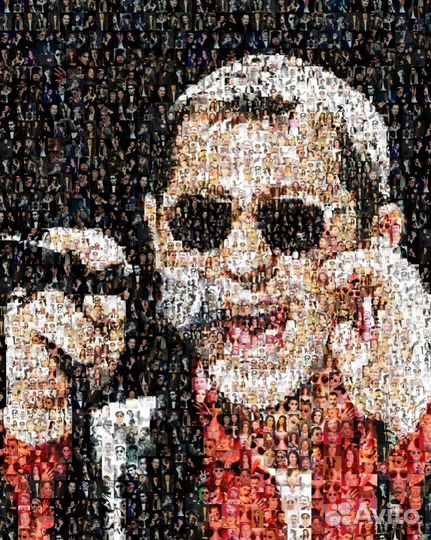 Креативные портреты-фотомозаики