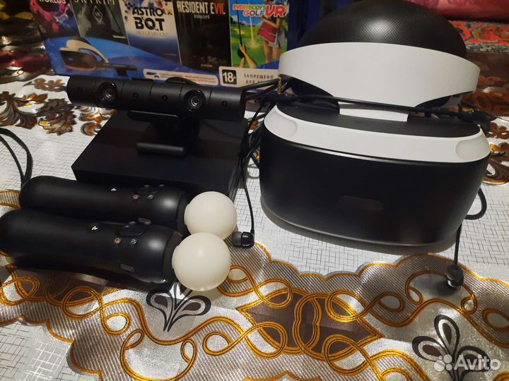 Шлем sony ps4 vr +мувы