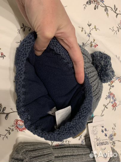 Шапка зимняя для мальчика 52 54 новая