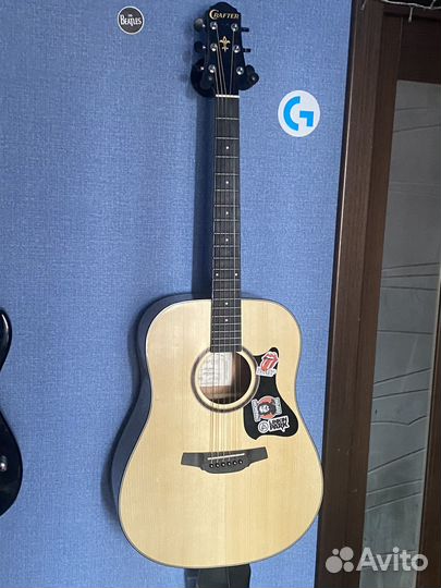 Акустическая гитара Crafter HD-250/N, + чехол