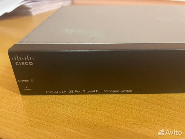 Коммутатор Cisco SG300-28P 24 порта (PoE)