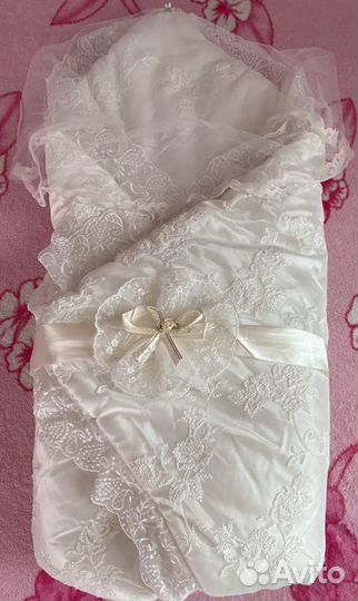 Конверт одеяло на выписку осень-зима-весна