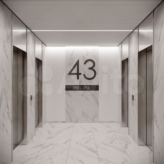 3-к. квартира, 83,6 м², 4/44 эт.