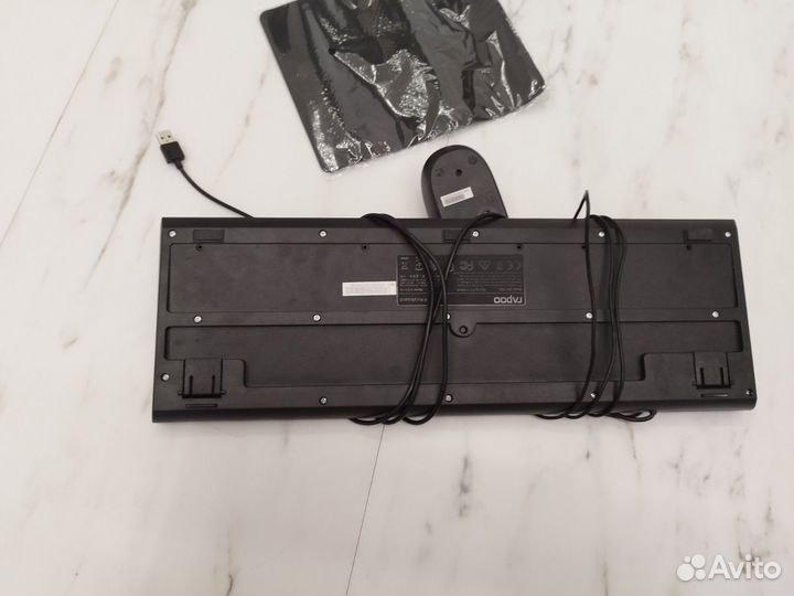 Мышка Rappo, Клавиатура Rappo, коврик для мышки