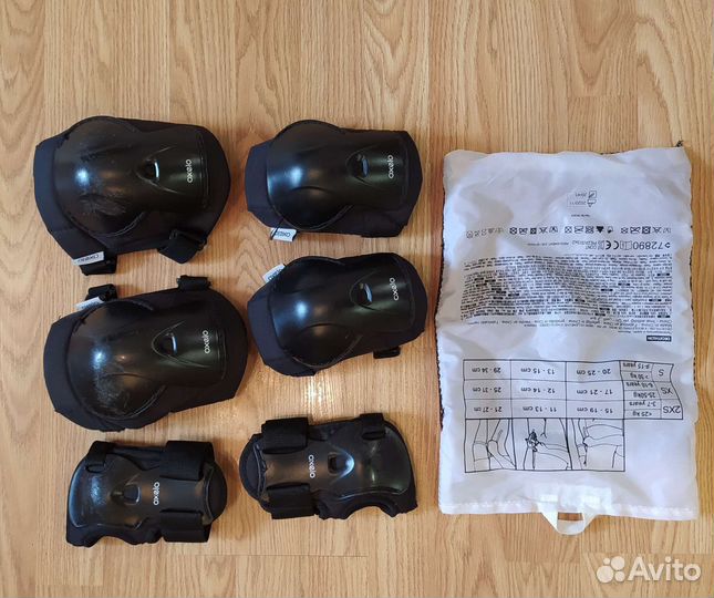 Роликовые коньки и защита детские 35-38