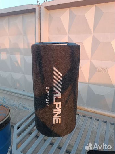 Сабвуфер alpine и усилитель mystery + провода